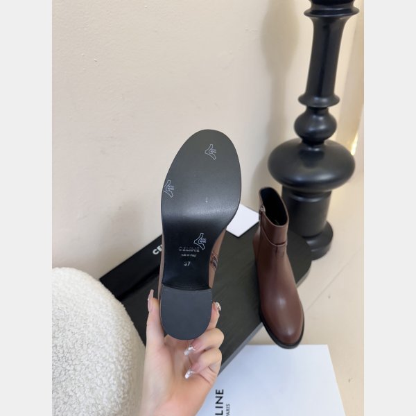 CELINE GARANCE TRIOMPHE STRAP BOOT IN CALFSKIN