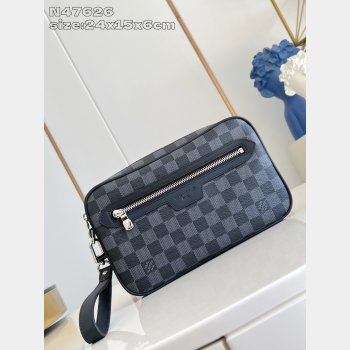 Louis Vuitton Pochette Kasai Damier Graphite Canvas Mini N47626 Bag