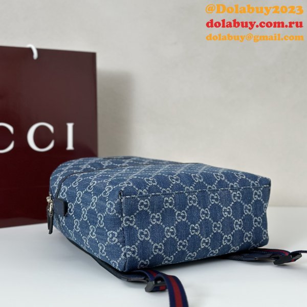 Gucci Children's GG Backpack Ebony Supreme 782708 Fake Bag