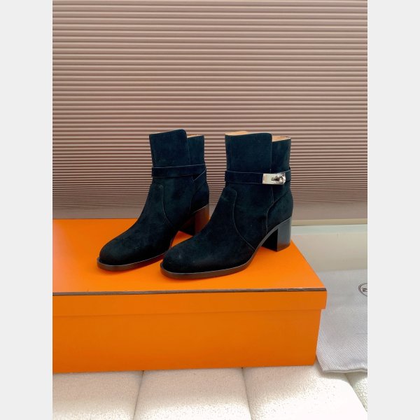 TOP Hermes Saint Germain ankle Suede boot