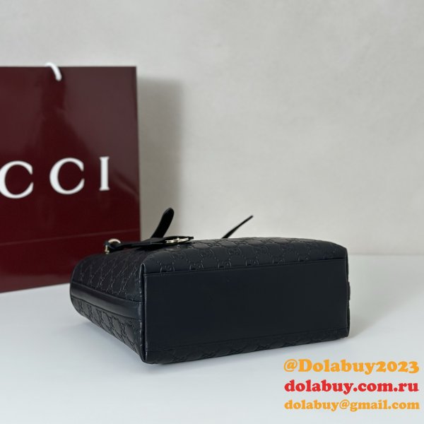 Gucci Top Quality 847456 GG Emblem Medium Tote Bag