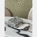 CC Water droplet black and white pearl Handbag 20CM