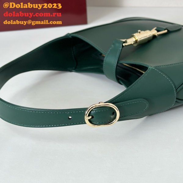 Gucci Jackie 1961 Medium 1:1 Mirror 820415 Green Bag