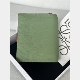 Loewe Compact zip wallet in soft grained calfskin