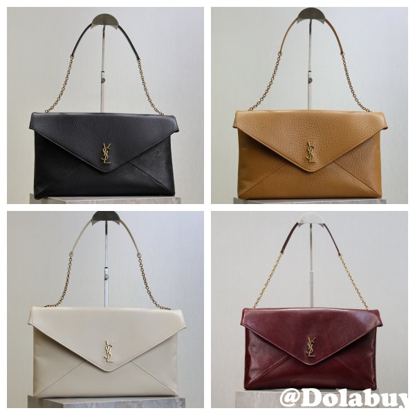 YSL Envelope-style Chain Clutch 841702