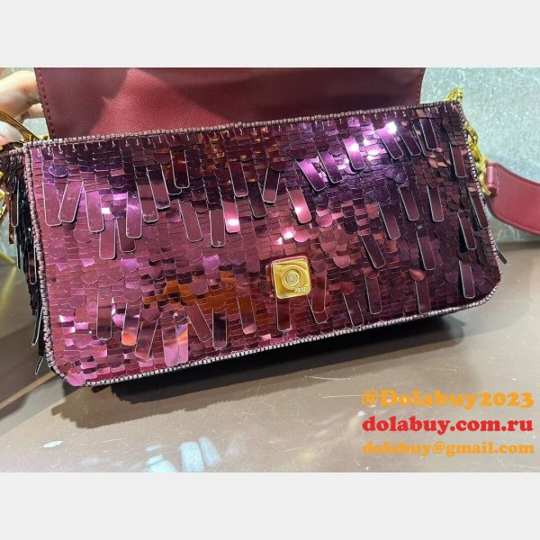 whloesale Fendi Sequin Baguette Bag