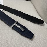 TOM FORD Leather Reversible T Belt 38mm