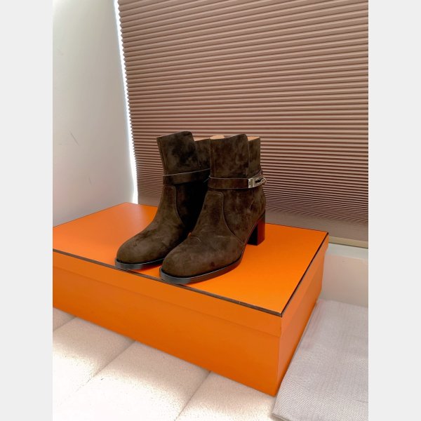 TOP Hermes Saint Germain ankle Suede boot