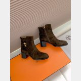Top Hermes Jill 60 ankle boot suede