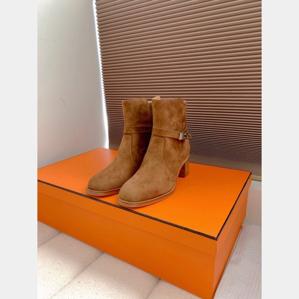 TOP Hermes Saint Germain ankle Suede boot