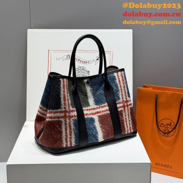 AAA+ Hermes Garden Party Fjord 30/36CM Luxury Bag