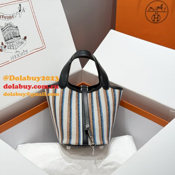 Designer Hermes Replica Picontin Lock 18CM Tote Bag