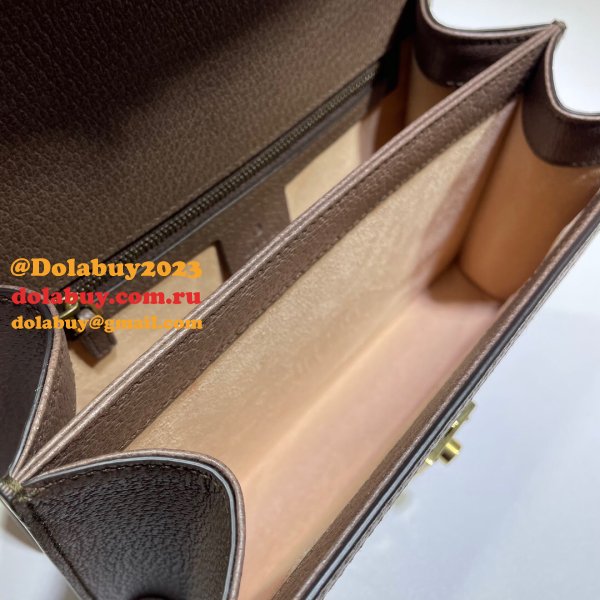 Replica Gucci Ophidia 651055 GG top handle bag Brown