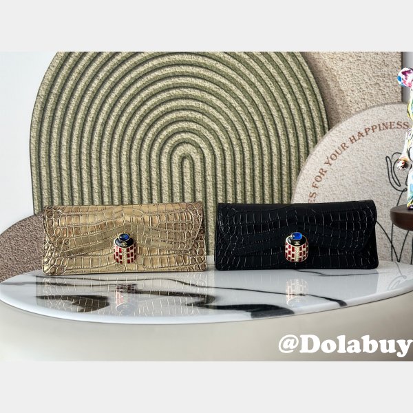 CC A2217 crocodile pattern evening bag