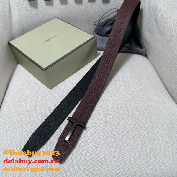 Tom Ford Reversible T Buckle Belt