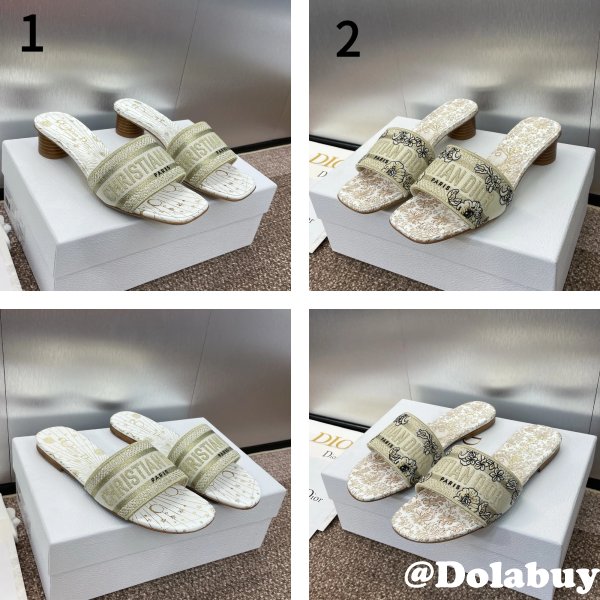Luxury Dior Dway Slide Women Shoes