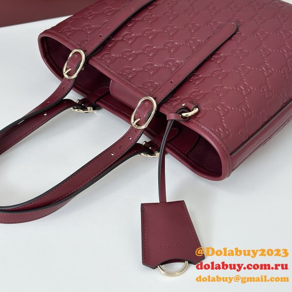 Gucci Top Quality 847456 GG Emblem Medium Tote Bag