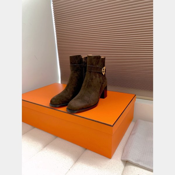 Top Hermes Jill 60 ankle boot suede