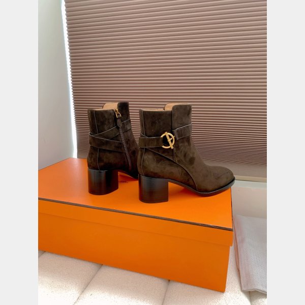 Top Hermes Jill 60 ankle boot suede