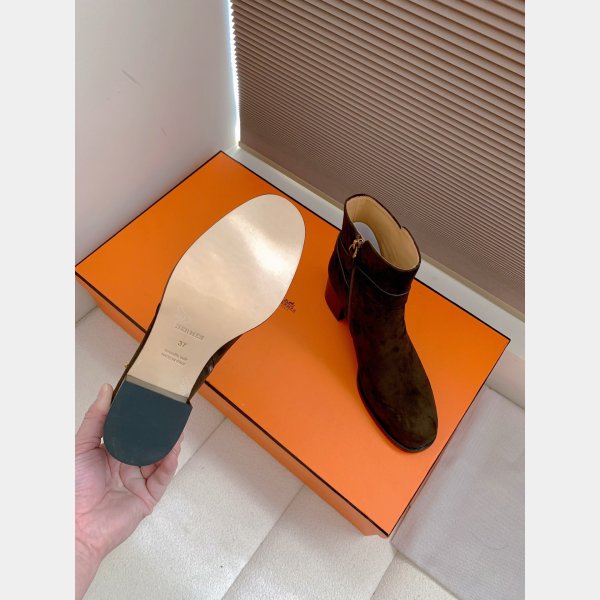 Top Hermes Jill 60 ankle boot suede