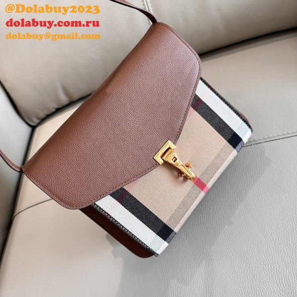 Best Burberry Grain Patchwork House Check Crossbody 8131 Bag