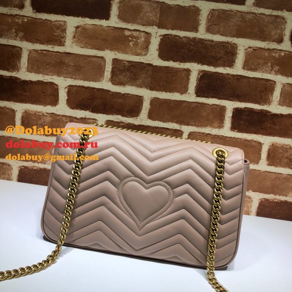 WHOLESALE GUCCI REPLICAS BEST 447633 LEATHER GG MARMONT