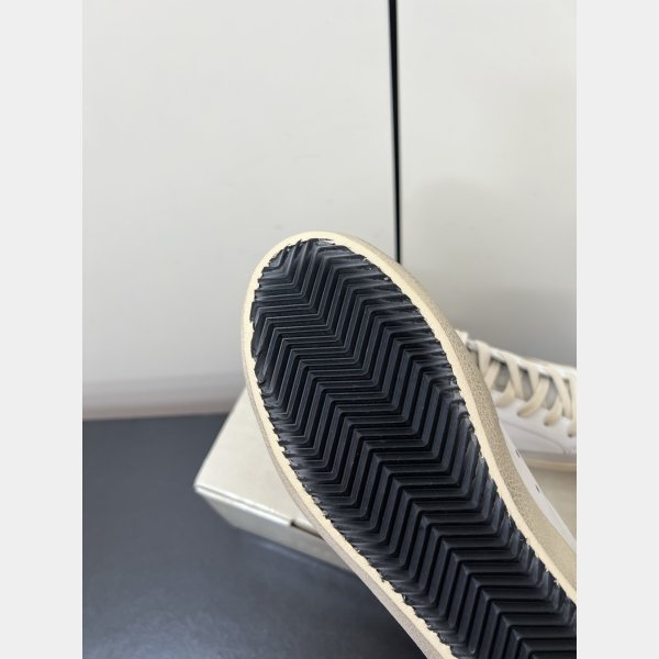 Women Super-Star with gold glitter star and ice-gray suede inserts