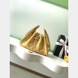 Best CC AS5631 25 Hobo Metallic Grained Calfskin Bag