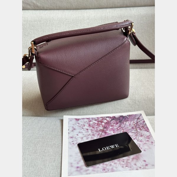 Best Mini Puzzle Calf Leather Loewe Handbag 18cm