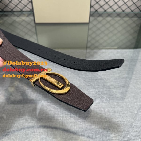 Classic TOM FORD G-Pattern Leather Belt 38MM