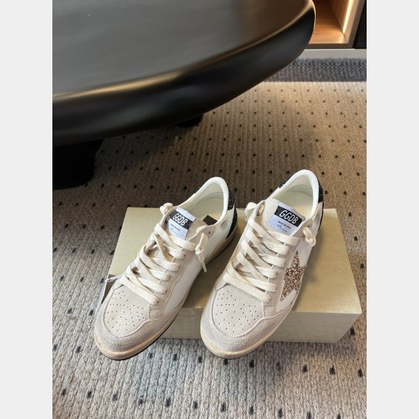 Ball Star in nappa and suede with black glitter star and heel tab