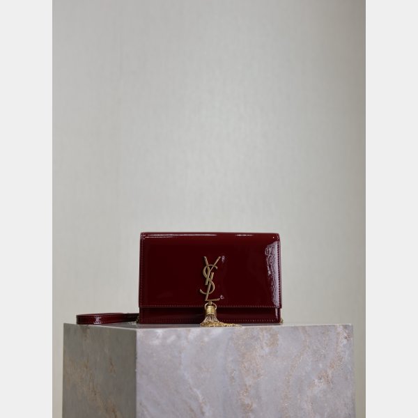 Top Quality YSL Kate tassel calf soft leather 19CM handbag