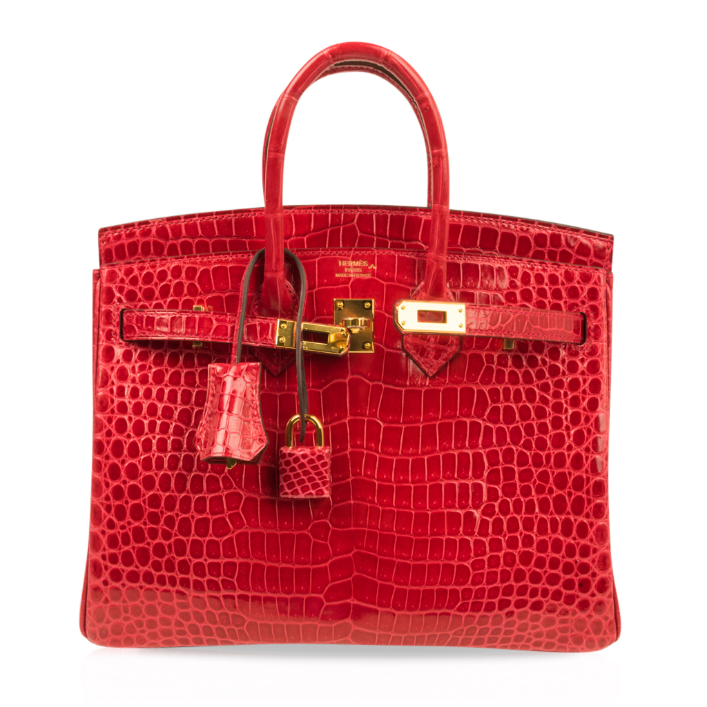 The Best Deals Birkin Bag 25cm Lipstick Red Braise Porosus Crocodile Gold Hardware Glendale, AZ ...